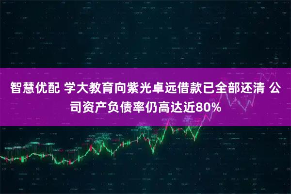 智慧优配 学大教育向紫光卓远借款已全部还清 公司资产负债率仍高达近80%