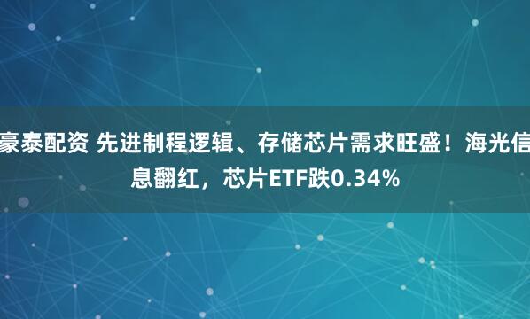 豪泰配资 先进制程逻辑、存储芯片需求旺盛！海光信息翻红，芯片ETF跌0.34%